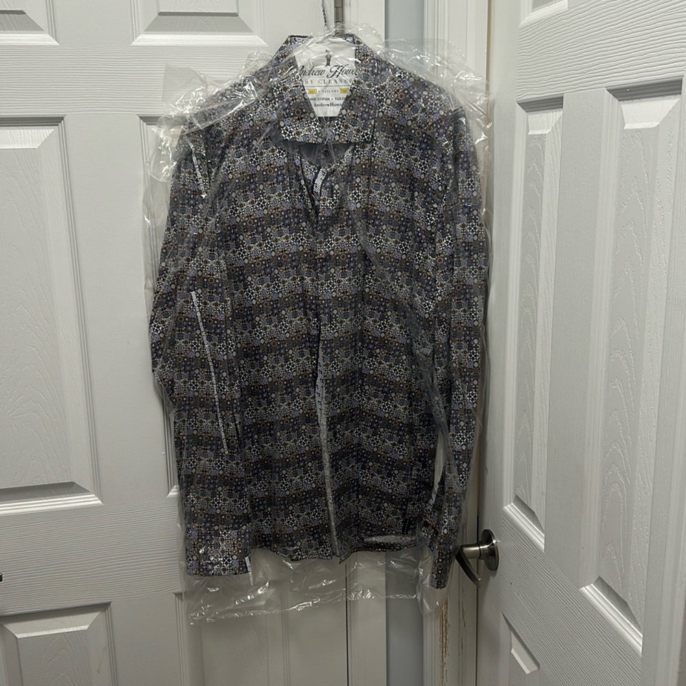 7 downie st size 8 dress shirt